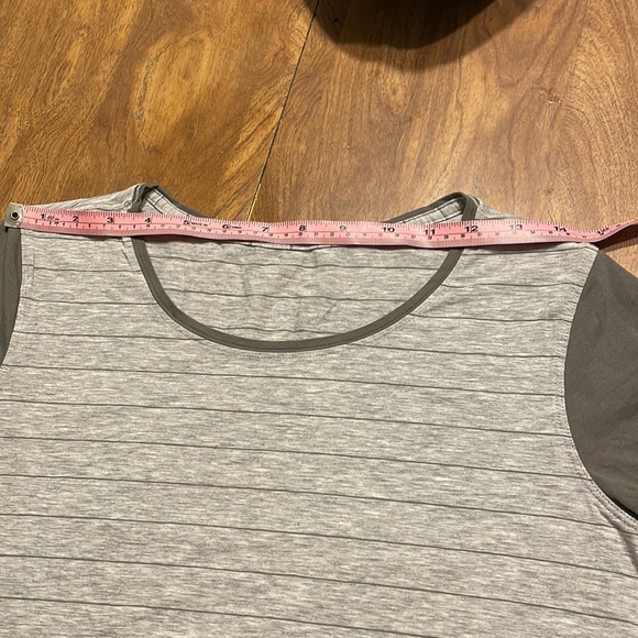 Lululemon Grey Striped Shirt - Picture 7 of 10